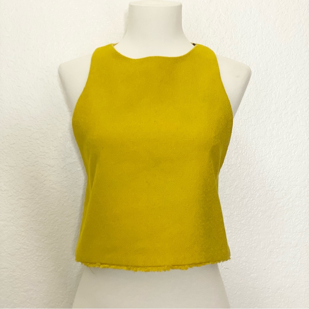 Zara Yellow Sleeveless Top - Picture 1 of 6